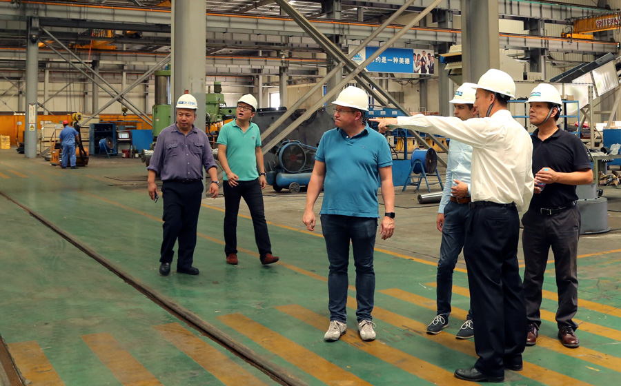 高能環(huán)境、青島合能、奧地利Thoni公司領(lǐng)導(dǎo)蒞臨山美股份考察指導(dǎo)